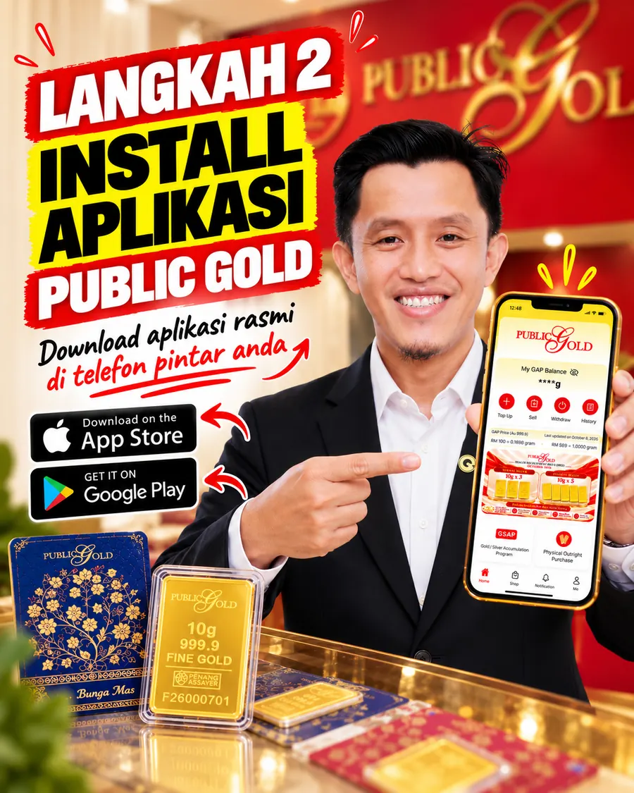 Langkah 2: install aplikasi Public Gold