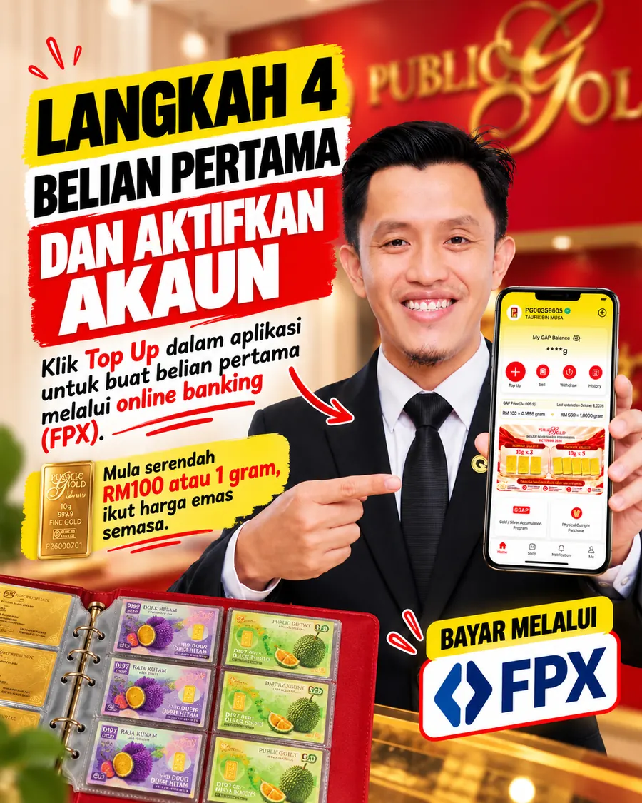 Langkah 4: belian pertama dan aktifkan akaun